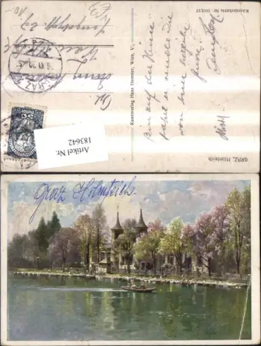183642,Graz Hilmteich Künstler Ak pub Hans Hausner
