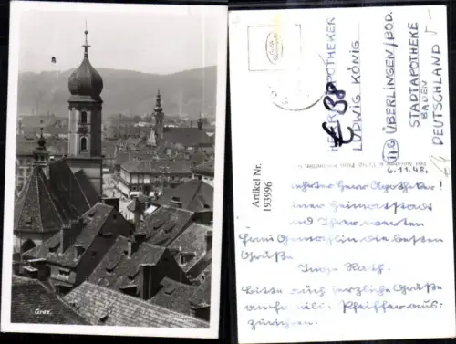 193996,Graz Teilansicht Kirchenturm