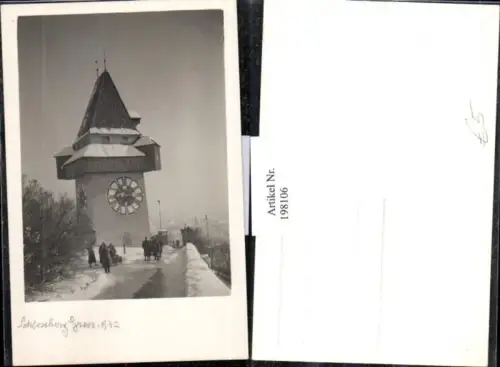 198106,Graz Schlossburg Uhrturm