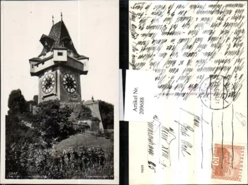209688,Graz Uhrturm am Schlossberg