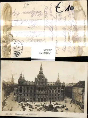 209695,Graz Hauptplatz m. Rathaus