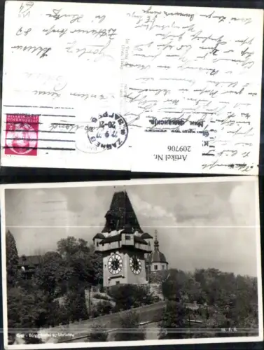 209706,Graz Bürgerbastei u. Uhrturm pub Kölz 18