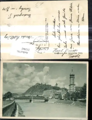 212462,Graz Murbrücke m. Schloßberg Brücke