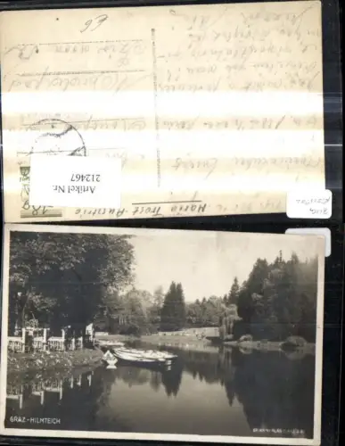 212467,Graz Hilmteich Ruderboot Boot