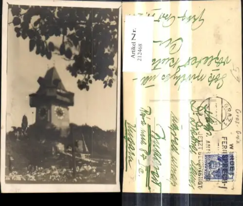 212468,Graz Foto Ak Uhrturm