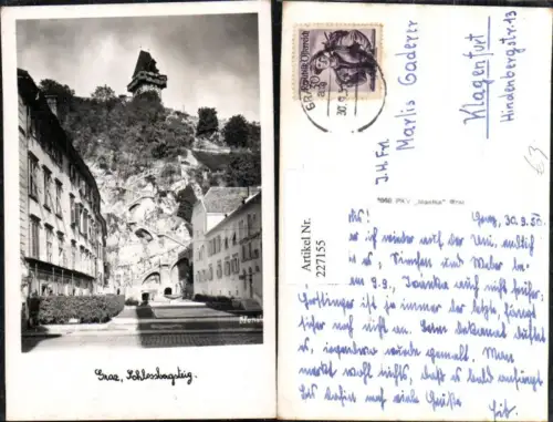 227155,Graz Schlossbergsteig Uhrturm