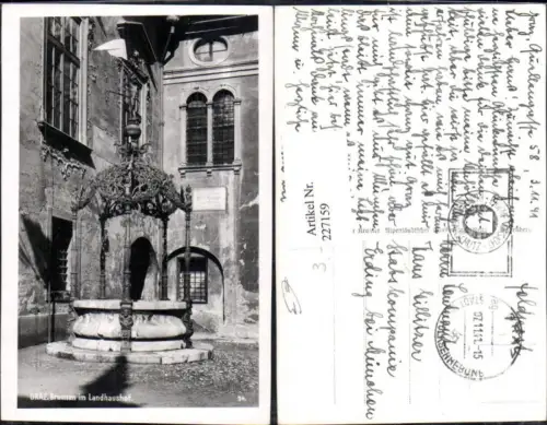 227159,Graz Brunnen i. Landhaushof Hof