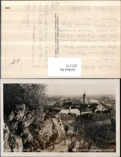 227177,Graz Teilansicht v. Schlossbergfelsensteig