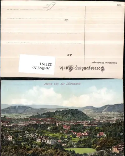 227191,Graz Totale v. d. Hilmwarte pub L. Strohschneider 47
