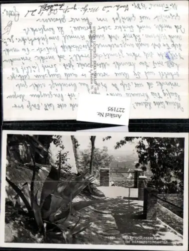 227195,Graz Schlossberg im Herbersteingarten Partie