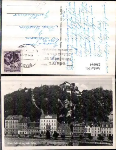 236984,Graz Schlossberg m. Bahn