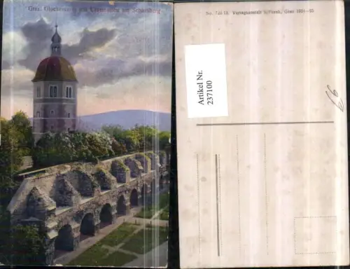 237100,Graz Glockenturm m. Casematten am Schlossberg