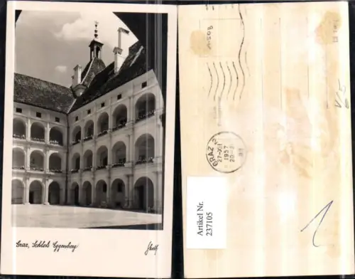 237105,Graz Schloss Eggenberg Hof Arkaden pub Sketh