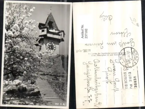 237102,Graz Schlossberg Uhrturm