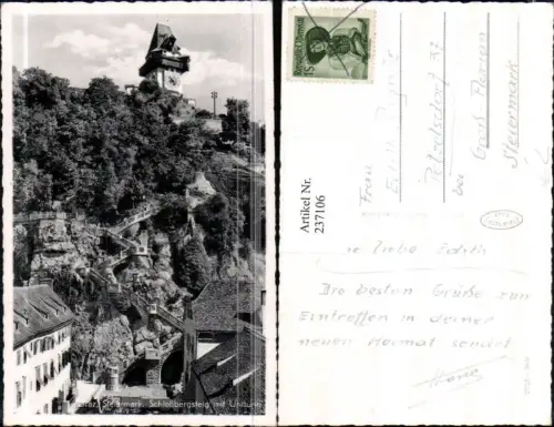 237106,Graz Schlossbergsteig m. Uhrturm