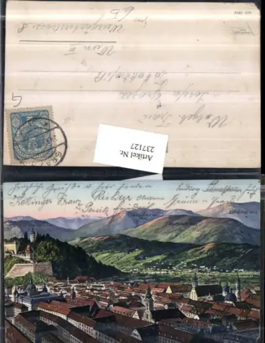 237127,Graz Teilansicht Schlossberg m. Schöckel Wolfstein