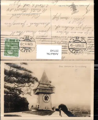 237145,Graz Uhrturm am Schlossberg