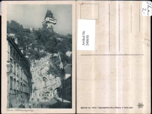 240650,Graz Schlossbergsteig Uhrturm