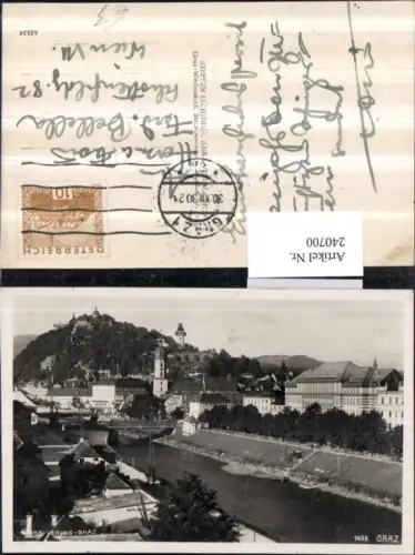 240700,Graz Teilansicht m. Schlossberg