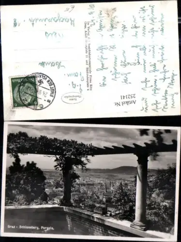 252141,Graz Teilansicht vom Schlossberg Pergola