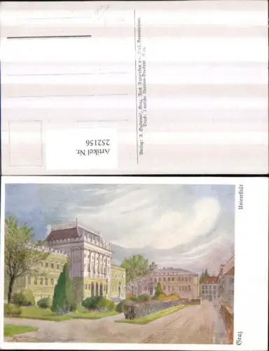 252156,Künstler AK Brunnlechner Graz Universität