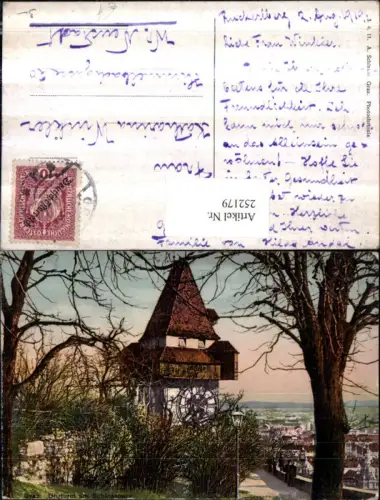 252179,Graz Uhrturm am Schlossberg