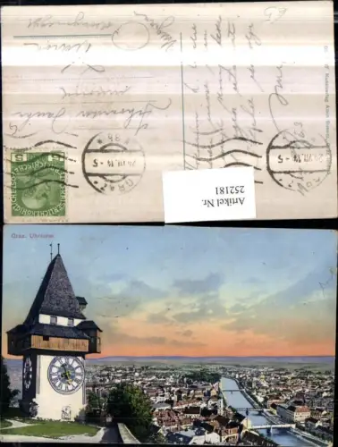 252181,Graz Totale Uhrturm am Schlossberg