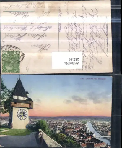 252196,Graz Totale Uhrturm am Schlossberg