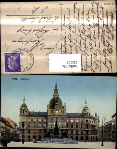 252205,Graz Rathaus m. Denkmal