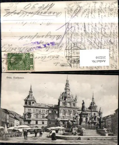 252210,Graz Rathaus Denkmal Brunnen pub L. Strohschneider 66