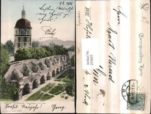 253035,Graz Schlossberg Casematten und Liesl Glockenturm