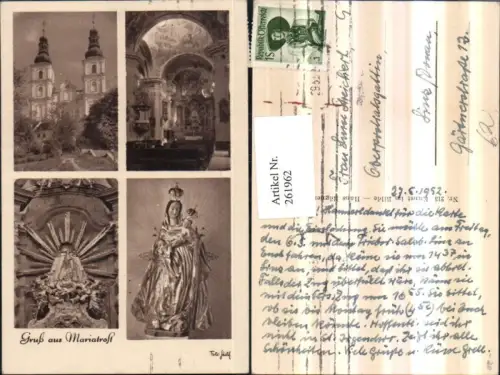 261962,Graz Mariatrost Kirche Innenansicht Gnadenbild Mehrbildkarte pub Sketh