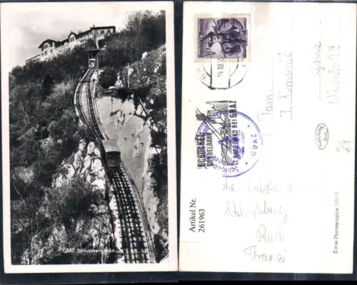 261963,Graz Schlossbergbahn Schmalspurbahn