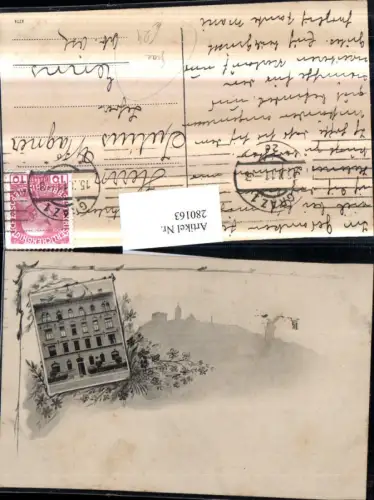 280163,Graz Schlossberg Hausansicht Passepartout