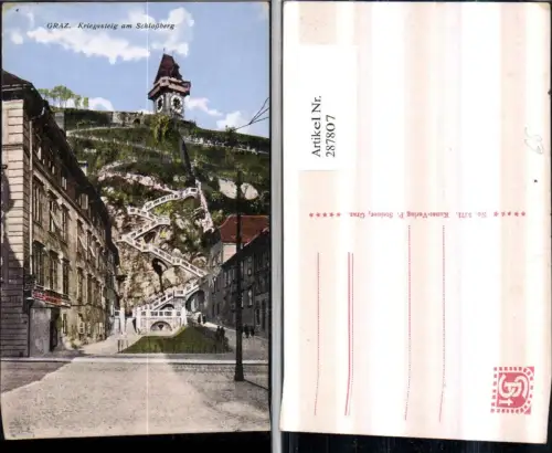 287807,Graz Kriegssteig am Schlossberg Uhrturm