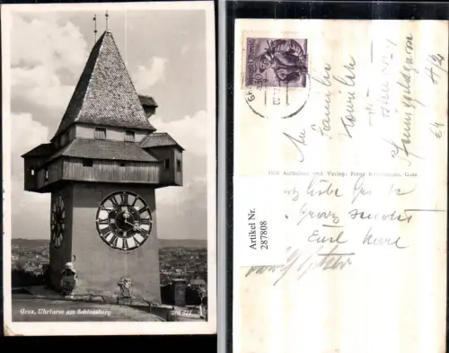 287808,Graz Uhrturm am Schlossberg