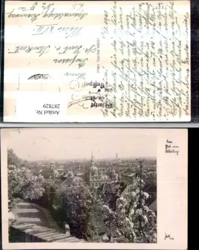 287829,Graz Teilansicht Blick vom Schlossberg pub Sketh 416
