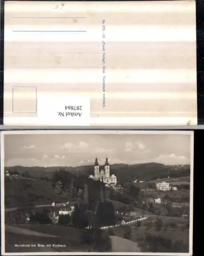 287864,Graz Mariatrost Kirche m. Kurhaus
