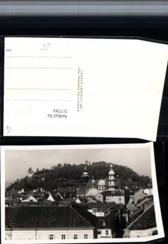 317744,Graz Teilansicht Mausoleum m. Schlossberg
