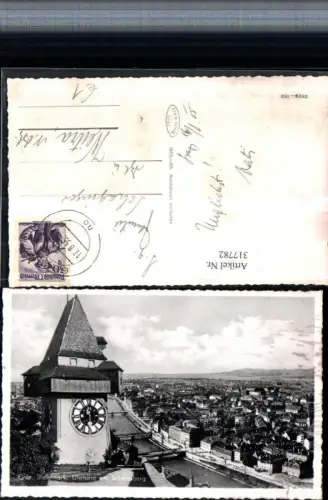 317782,Graz Teilansicht Uhrturm am Schlossberg