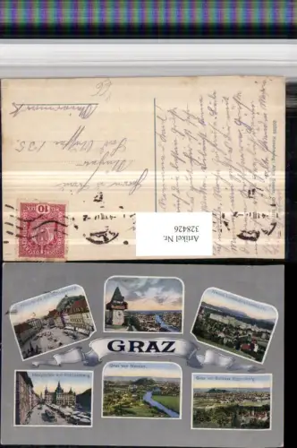 328426,Graz Totale Schloss Uhrturm Hauptplatz Krankenhaus Rathaus pub Albin Sussitz 03239