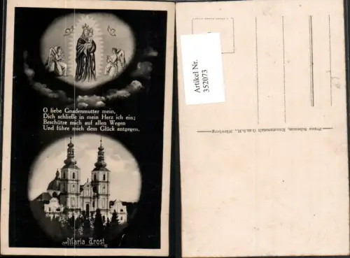 352073,Graz Maria Trost Kirche Gnadenmutter Mehrbildkarte Spruch