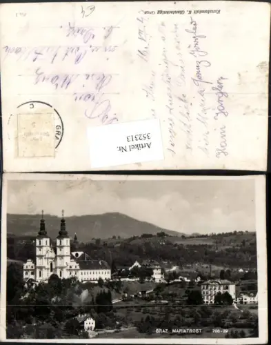 352313,Graz Mariatrost Teilansicht Kirche
