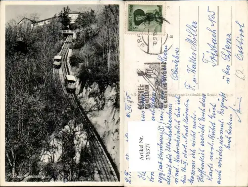 376377,Graz Schlossbergbahn Bergbahn Winterbild
