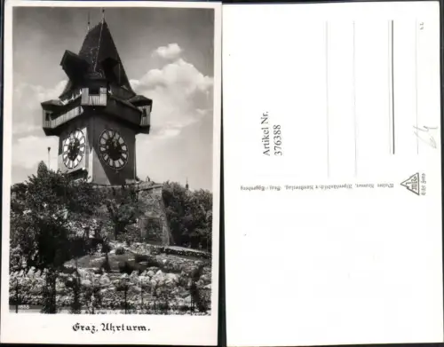 376388,Graz Schlossberg Uhrturm