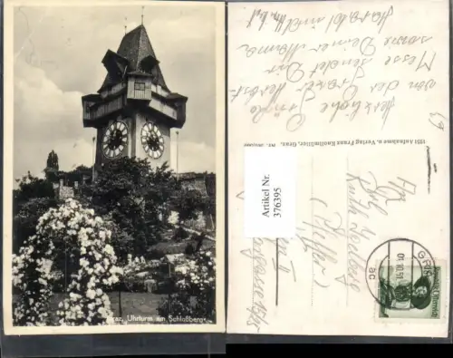 376395,Graz Uhrturm am Schlossberg