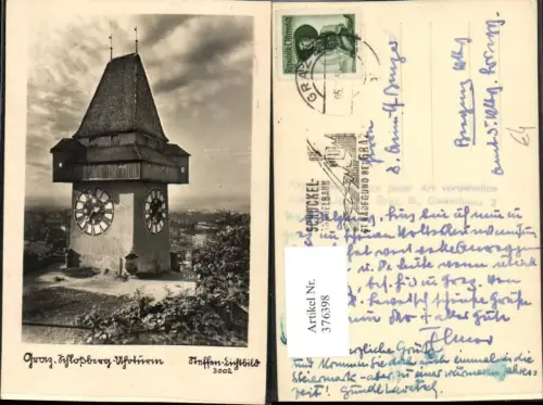 376398,Graz Schlossberg Uhrturm