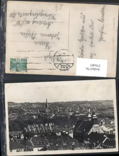 376407,Graz Teilansicht vom Schlossberg
