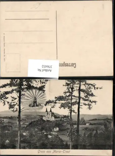 376432,Graz Gruß aus Maria Trost Mariatrost Kirche Fotomontage Gnadenbild