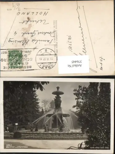 376445,Graz Brunnen im Stadtpark